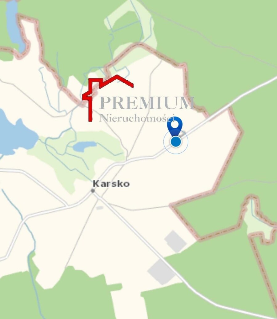 myśliborski, Nowogródek Pomorski, Karsko, DZIAŁKA BUDOWLANA 637m2 KARSKO
